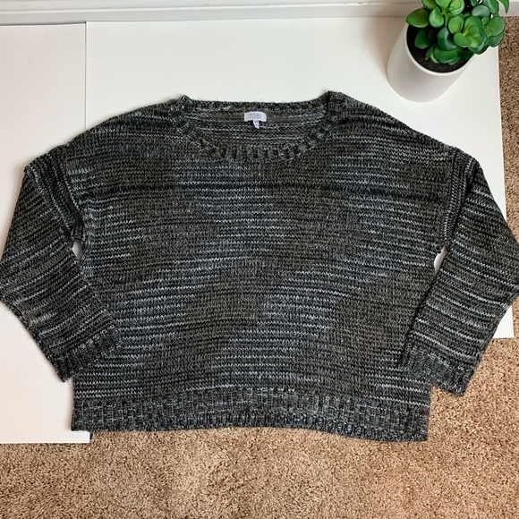 Tobi Gray Long Sleeve Crewneck Pullover Sweater - Picture 3 of 9